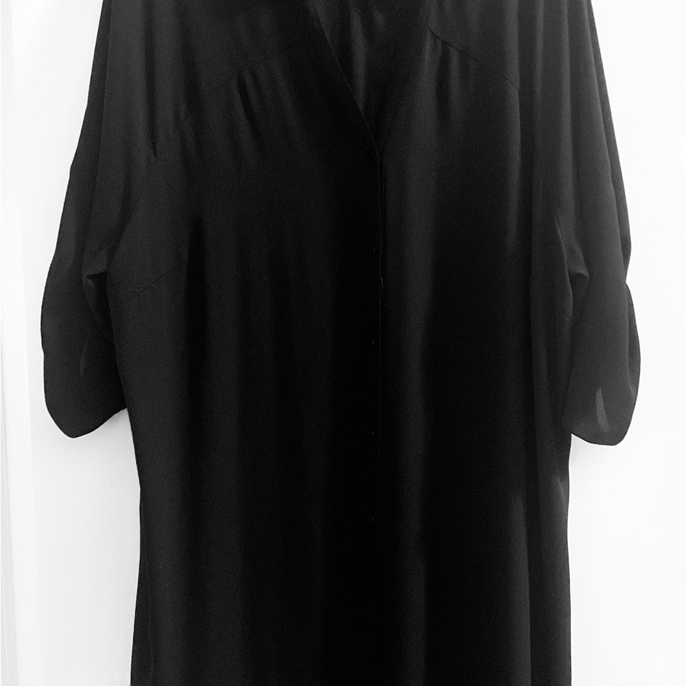 Alfani Black Oversized Sheer Blouse XXL - Picture 3 of 3